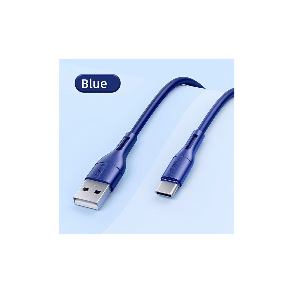 Hurtownia GSM - Kabel USAMS U68 USB-C 2A rychlé nabíjení 1m modrý/blue SJ501USB03 - USA420BLU - {ean13} - Hurt