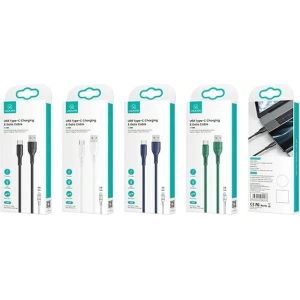 Hurtownia GSM - Kabel USAMS U68 USB-C 2A Fast Charge 1m niebieski/blue SJ501USB03 - USA420BLU - {ean13} - Hurt