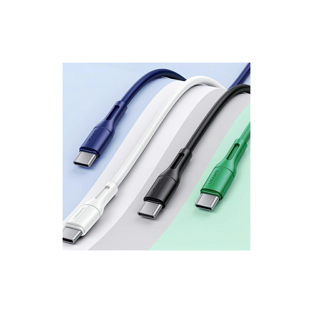 Hurtownia GSM - Kabel USAMS U68 USB-C 2A Fast Charge 1m zielony/green SJ501USB04 - USA421GRN - {ean13} - Hurt