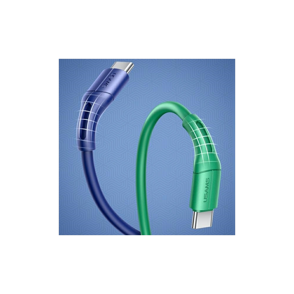 Hurtownia GSM - Kabel USAMS U68 USB-C 2A Fast Charge 1m zielony/green SJ501USB04 - USA421GRN - {ean13} - Hurt