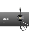 Hurtownia GSM - Kabel USAMS U69 3w1 1m czarny/black (lightning/microUSB/USB-C) SJ508USB01 - USA422BLK - {ean13} - Hurt