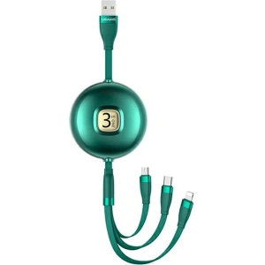 Hurtownia GSM - Kabel USAMS U69 3w1 1m zielony/green (lightning/microUSB/USB-C) SJ508USB03 - USA424GRN - {ean13} - Hurt