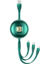 Hurtownia GSM - Kabel USAMS U69 3w1 1m zielony/green (lightning/microUSB/USB-C) SJ508USB03 - USA424GRN - {ean13} - Hurt