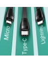 Hurtownia GSM - Kabel USAMS U69 3w1 1m zielony/green (lightning/microUSB/USB-C) SJ508USB03 - USA424GRN - {ean13} - Hurt