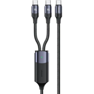Wholesale USAMS Cable U71 2xUSB-C - USB-C 1,2m 100W PD Fast Charge black SJ551USB01 (US-SJ551) - USA425BLK - {ean13} - Hurt