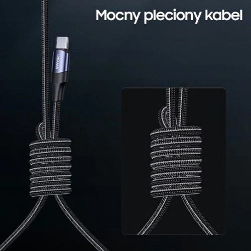 Kabel USAMS U71 2xUSB-C na USB-C 1,2m 100W PD Fast Charge czarny/black SJ551USB01