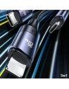Hurtownia GSM - Kabel USAMS U71 3w1 1.2m 6A Fast Charge czarny/black (USB/USB-C na lightning/microUSB/USB-C) SJ511USB01 - USA428BLK - {ean13} - Hurt