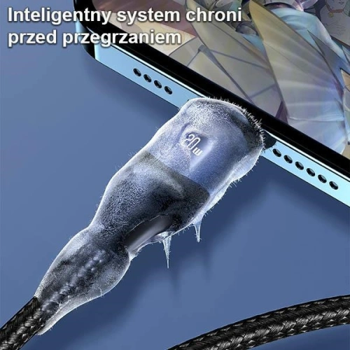 Kabel USAMS U71 3w1 1.2m 6A Fast Charge czarny/black (USB/USB-C na lightning/microUSB/USB-C) SJ511USB01