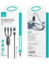Hurtownia GSM - Kabel USAMS U71 3w1 1.2m 6A Fast Charge czarny/black (USB/USB-C na lightning/microUSB/USB-C) SJ511USB01 - USA428BLK - {ean13} - Hurt