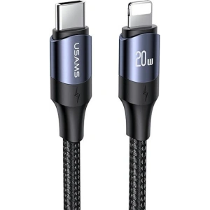 Kabel USAMS U71 USB-C na Lightning 2m 20W PD Fast Charge czarny/black SJ522USB01