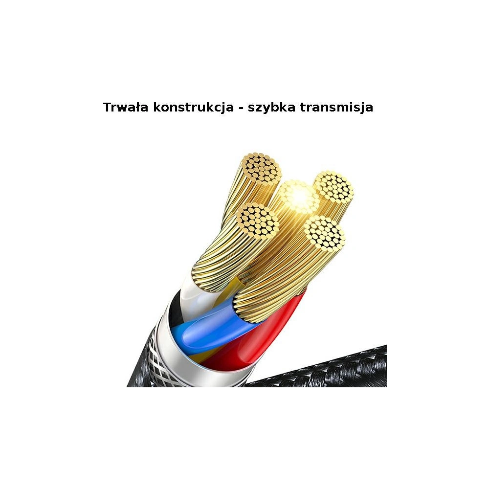USAMS Cable U71 USB-C - Lightning 2m 20W PD Fast Charge black SJ522USB01 (US-SJ522)