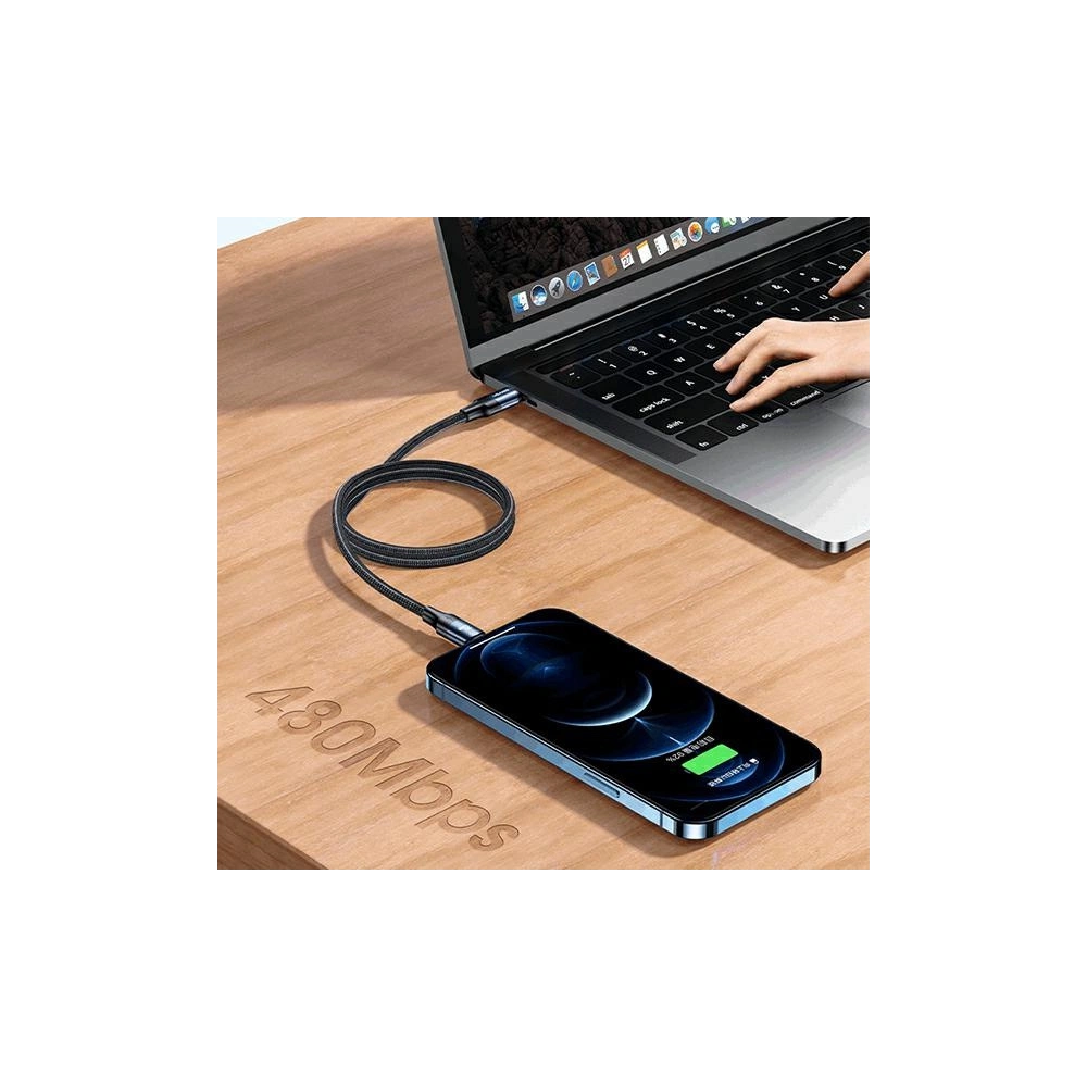 Hurtownia GSM - Kabel USAMS U71 USB-C na Lightning 2m 20W PD Fast Charge černý/black SJ522USB01 - USA430BLK - {ean13} - Hurt