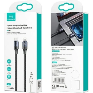Kabel USAMS U71 USB-C na Lightning 2m 20W PD Fast Charge czarny/black SJ522USB01
