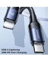 Hurtownia GSM - Kabel USAMS U71 USB-C na Lightning 3m 20W PD Fast Charge czarny/black SJ523USB01 - USA431BLK - {ean13} - Hurt