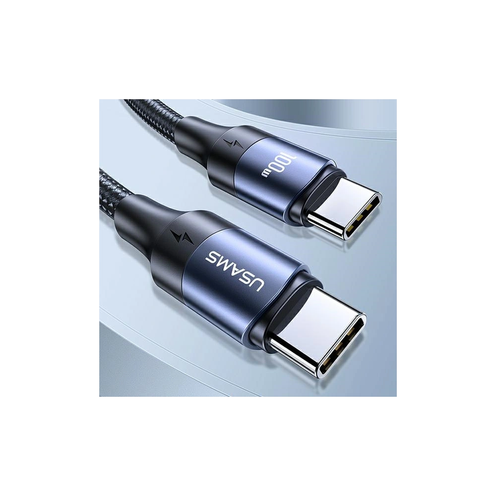 Hurtownia GSM - Kabel USAMS U71 USB-C na USB-C 3m 100W PD Fast Charge černý/black SJ526USB01 - USA434BLK - {ean13} - Hurt
