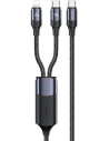 Wholesale USAMS Cable U71 USB-C/Lighning - USB-C 1,2m 100W PD Fast Charge black SJ550USB01 (US-SJ550) - USA435BLK - {ean13} - Hurt