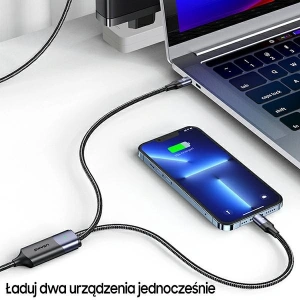 Wholesale USAMS Cable U71 USB-C/Lighning - USB-C 1,2m 100W PD Fast Charge black SJ550USB01 (US-SJ550) - USA435BLK - {ean13} - Hurt