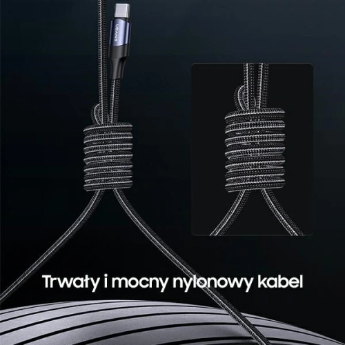 Kabel USAMS U71 USB-C/ Lighning na USB-C 1,2m 100W PD Fast Charge czarny/black SJ550USB01
