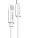Kabel USAMS USB-C na Lightning 1,2m 2A biały/white SJ191TL01 PD fast charge