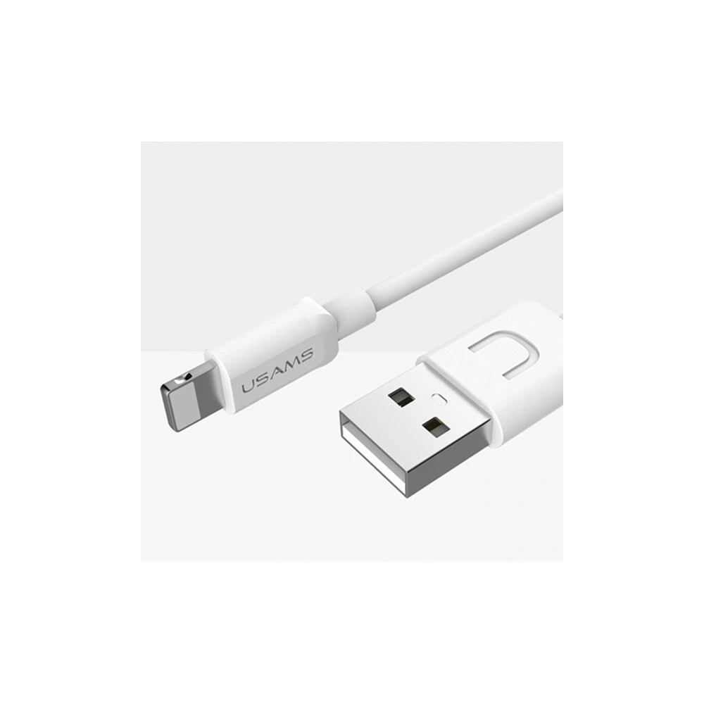 Hurtownia GSM - Kabel USAMS U-Turn lightning 1m bílý/white 2A IPUSBXD02 - USA439WHT - {ean13} - Hurt