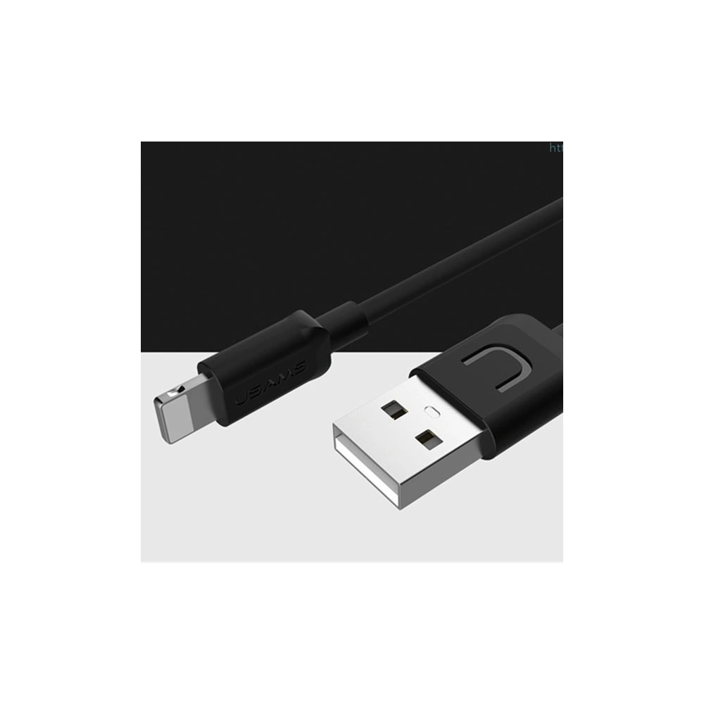 Hurtownia GSM - Kabel USAMS U-Turn lightning 1m černý/black 2A IPUSBXD01 - USA440BLK - {ean13} - Hurt