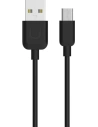 USAMS Cable U-Turn microUSB 1m black 2A MICUSBXD01 (US-SJ098)