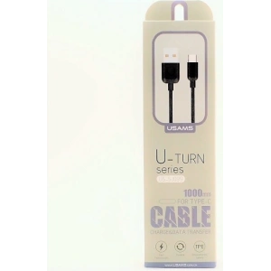 Hurtownia GSM - Kabel USAMS U-Turn USB-C 1m czarny/black 2A TCUSBXD01 - USA444BLK - {ean13} - Hurt