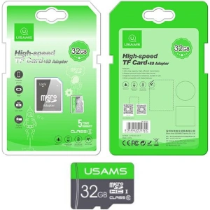 Hurtownia GSM - Karta pamięci USAMS 32GB 10C + adapter ZB118TF01 - USA446 - {ean13} - Hurt