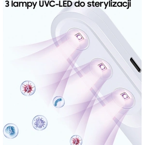 Hurtownia GSM - Lampa dezynfekująca mini UV-C USAMS ręczna sterylizator biały/white ZB159XDD01 - USA448WHT - {ean13} - Hurt