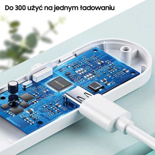 Lampa dezynfekująca mini UV-C USAMS ręczna sterylizator biały/white ZB159XDD01