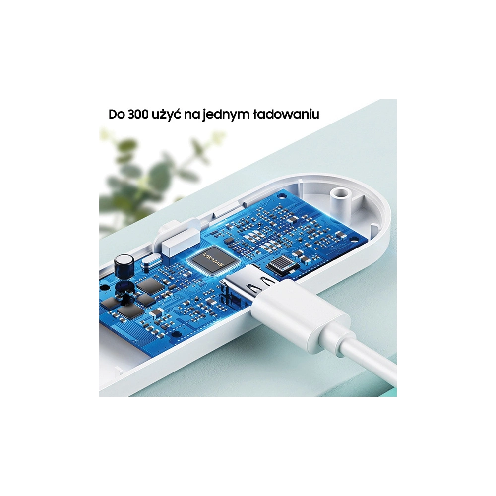 Hurtownia GSM - Dezinfekční mini UV-C lampa USAMS ruční sterilizátor bílá/white ZB159XDD01 - USA448WHT - {ean13} - Hurt