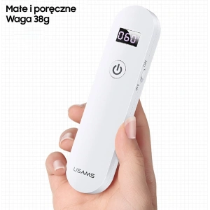 Hurtownia GSM - Dezinfekční mini UV-C lampa USAMS ruční sterilizátor bílá/white ZB159XDD01 - USA448WHT - {ean13} - Hurt