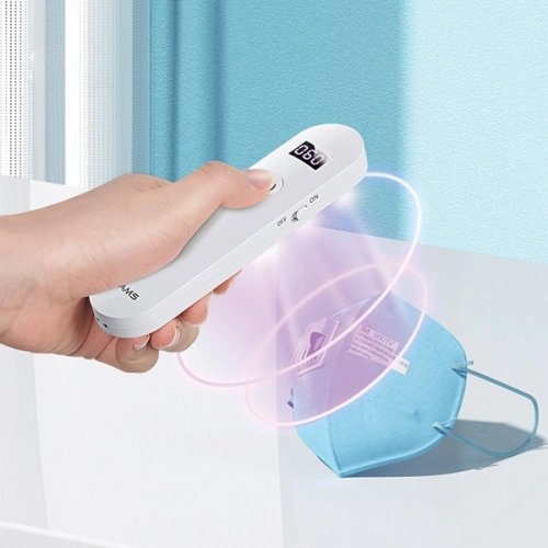 Lampa dezynfekująca mini UV-C USAMS ręczna sterylizator biały/white ZB159XDD01