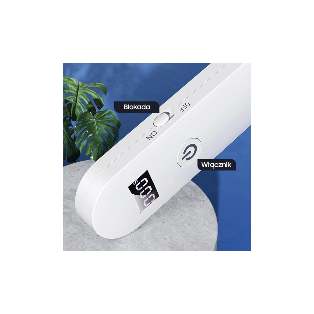 Hurtownia GSM - Dezinfekční mini UV-C lampa USAMS ruční sterilizátor bílá/white ZB159XDD01 - USA448WHT - {ean13} - Hurt