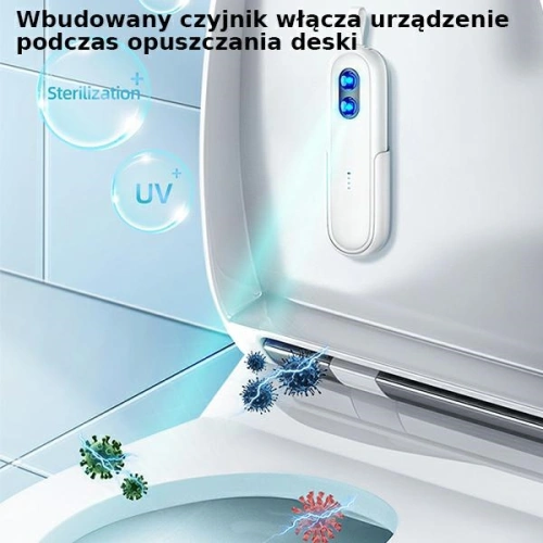 Lampa do dezynfekcji toalety UV-C USAMS ręczna sterylizator biały/white ZB210XDH01