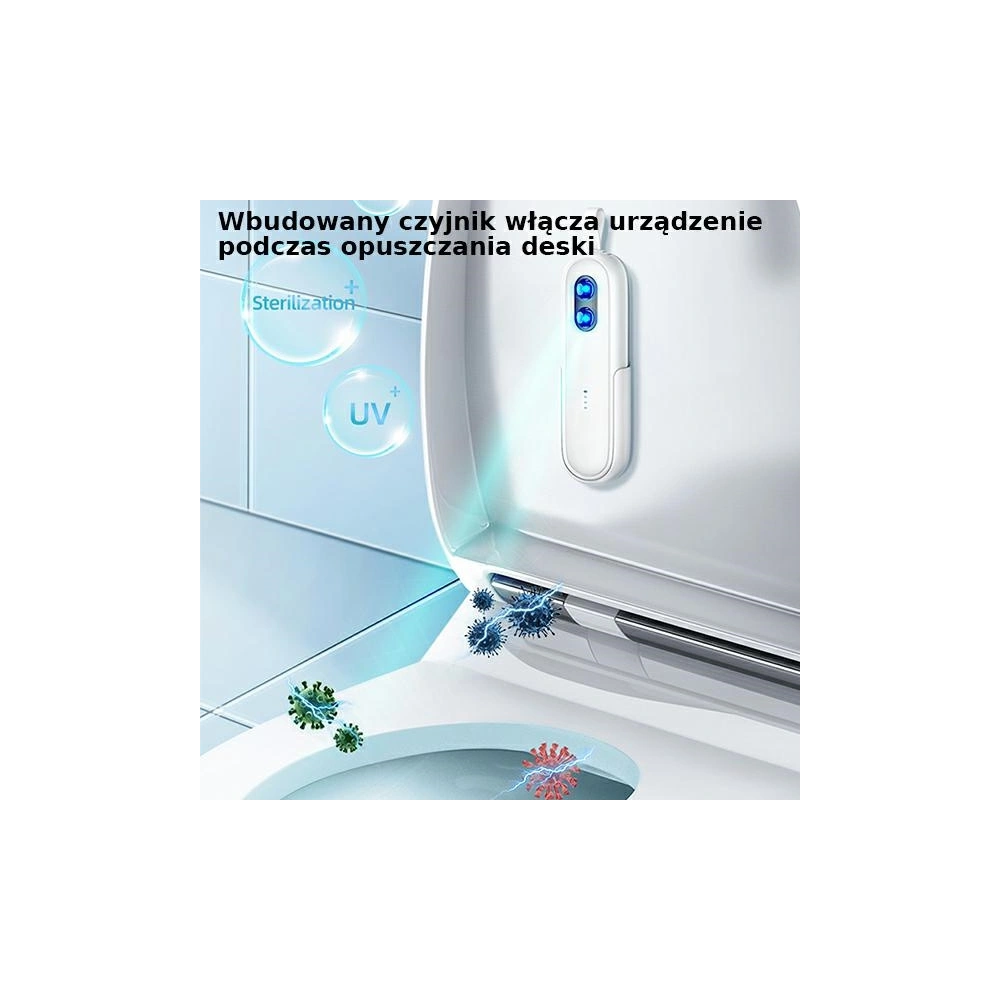Hurtownia GSM - Lampa na dezinfekci toalety UV-C USAMS ruční sterilizátor bílá/white ZB210XDH01 - USA449WHT - {ean13} - Hurt