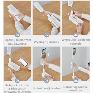 Hurtownia GSM - Lampa LED multifunkcyjna USAMS Live Show biały/white ZB20901 - USA450WHT - {ean13} - Hurt