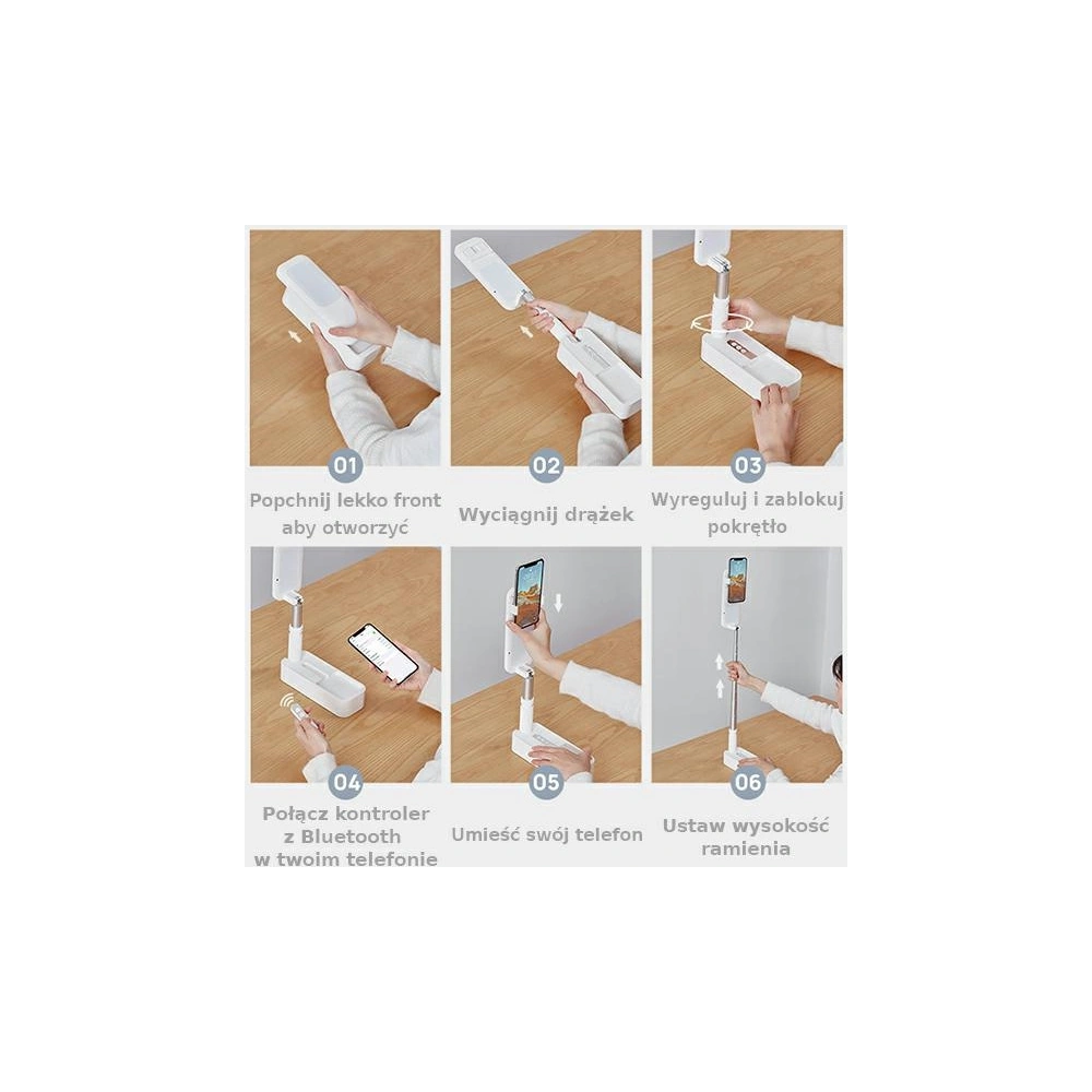 Hurtownia GSM - Multifunkční LED lampa USAMS Live Show bílá/white ZB20901 - USA450WHT - {ean13} - Hurt