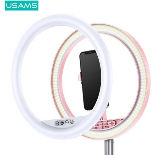 Lampa pierścieniowa LED ring USAMS czarny/black ZB120ZJ01
