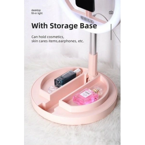 Lampa pierścieniowa LED ring USAMS różowy/pink ZB120ZJ03