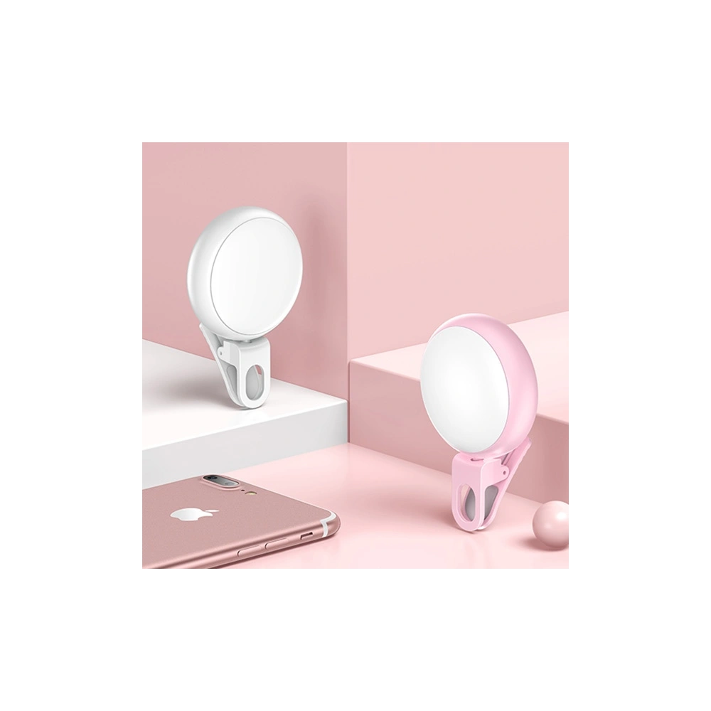 Hurtownia GSM - Lampka LED USAMS do Selfie różowy/pink ZB55D01 - USA455PNK - {ean13} - Hurt