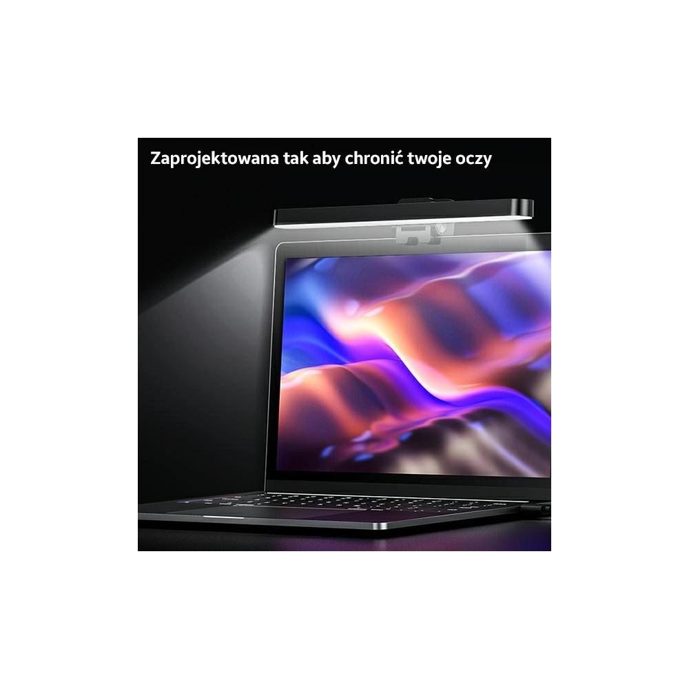 LED lampička na laptop USAMS U-View Series černá/black ZB236PMD01