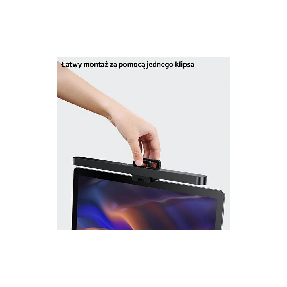 LED lampička na laptop USAMS U-View Series černá/black ZB236PMD01