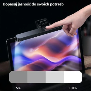 Hurtownia GSM - LED lampička na laptop USAMS U-View Series černá/black ZB236PMD01 - USA456BLK - {ean13} - Hurt