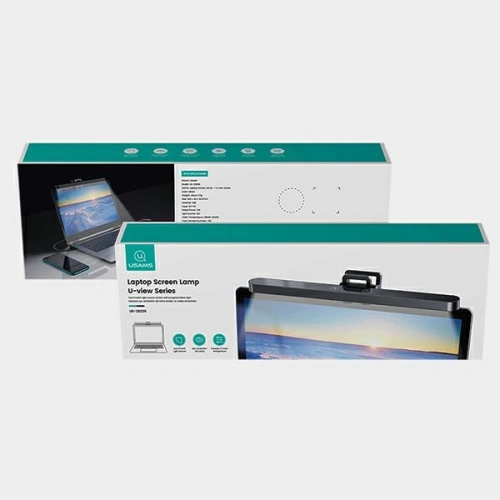 Lampka LED na laptop USAMS U-View Series czarny/black ZB236PMD01