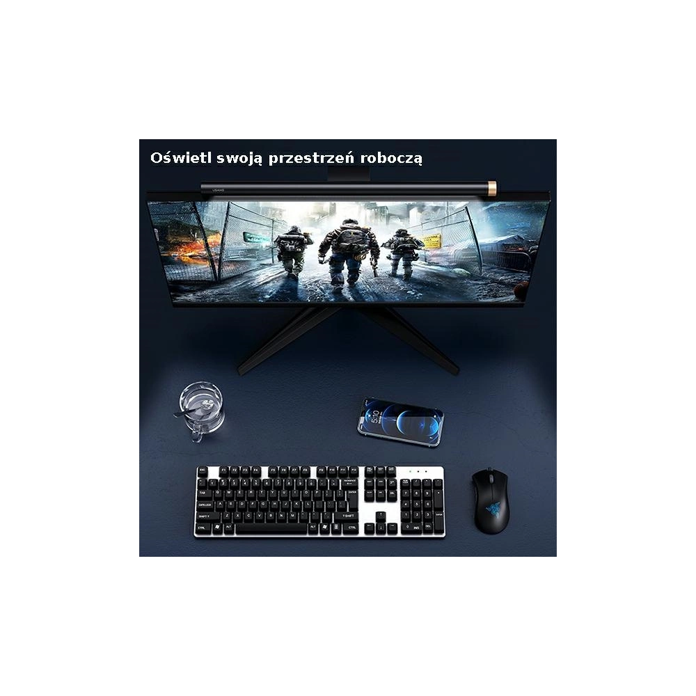 Hurtownia GSM - Lampka LED na monitor USAMS Starry Serie s czarny/black ZB224PMD01 - USA457BLK - {ean13} - Hurt