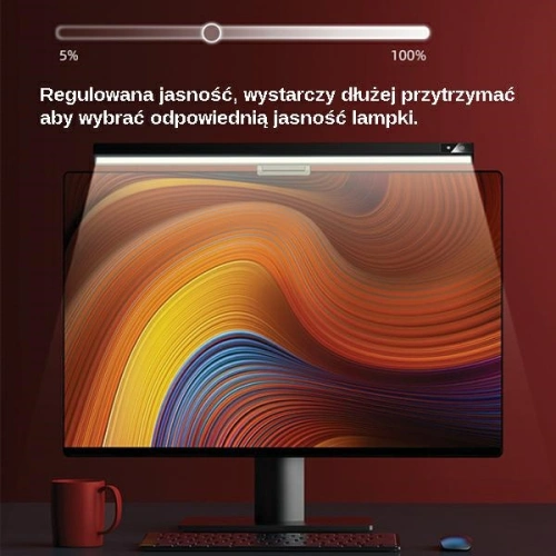 Lampka LED na monitor USAMS Usual Series czarny/black ZB179PMD01