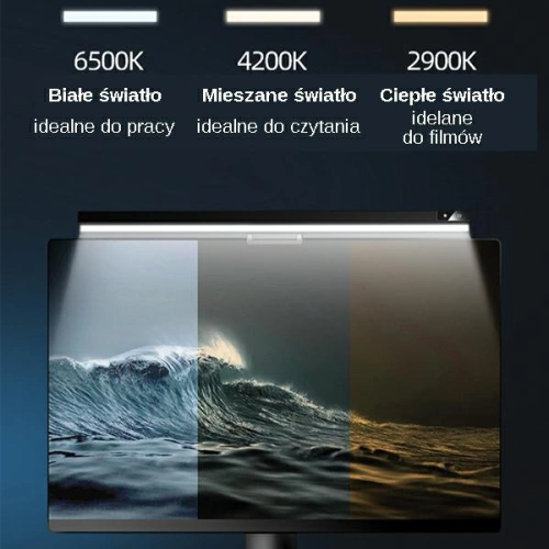 Lampka LED na monitor USAMS Usual Series czarny/black ZB179PMD01