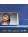 Hurtownia GSM - Zrcátko se světlem LED do auta USAMS bílé/white ZB175CZHZJ01 montované na sluneční clonu - USA460WHT - {ean13} - Hurt