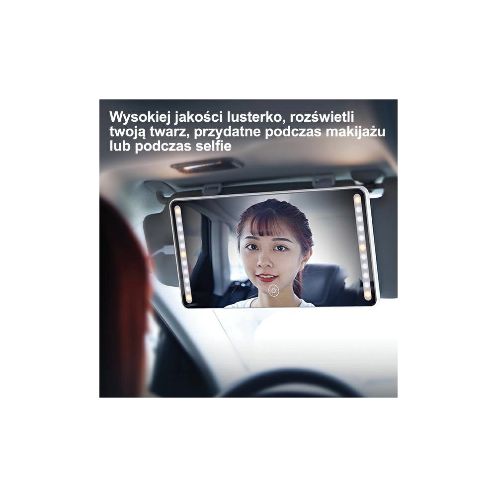 Wholesale USAMS Car Mirror with LED black ZB175CZHZJ02 (US-ZB175) - USA461BLK - {ean13} - Hurt